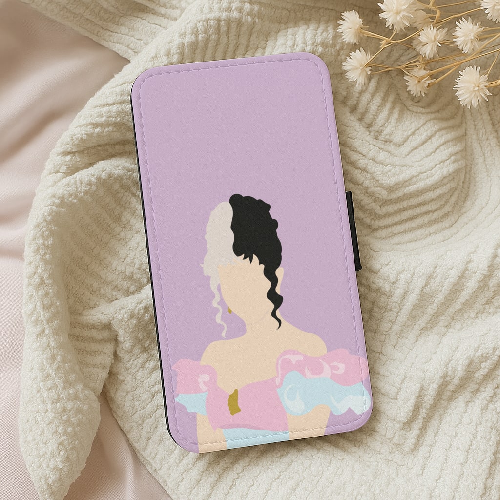 Blue And Pink Dress Wallet Phone Case