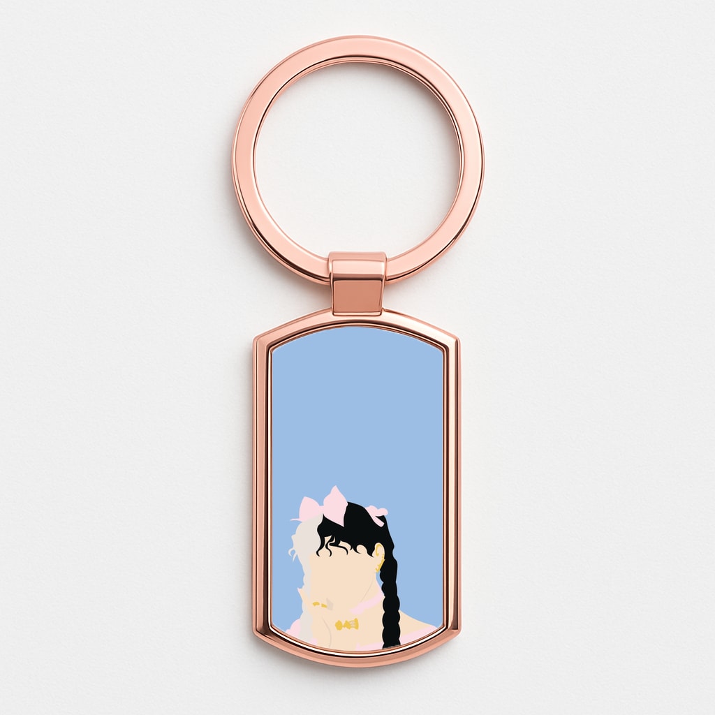 Bow Rose Gold Keyring