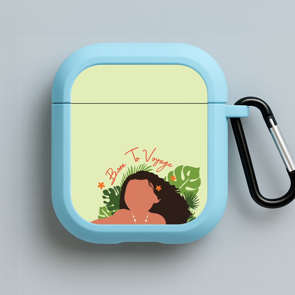 Born To Voyage Blue AirPods Case