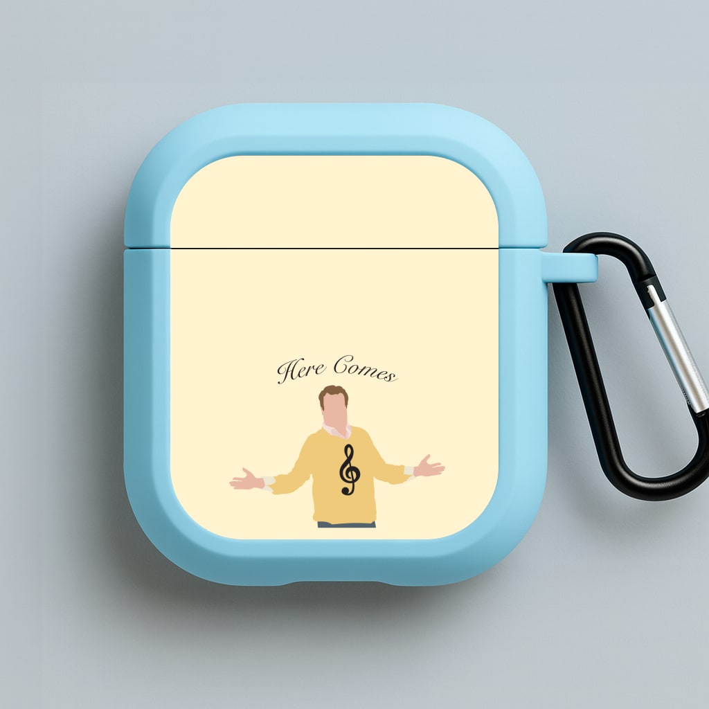 Here Comes Treble Blue AirPods Case