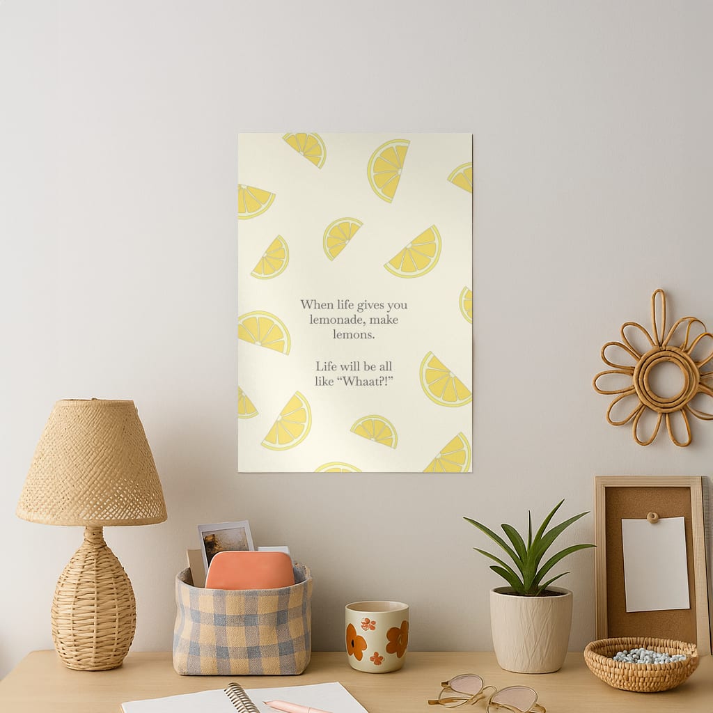 When Life Gives You Lemonade, Make Lemons Art Print