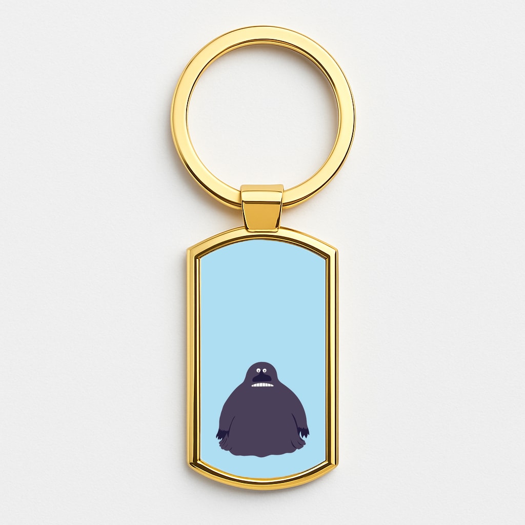 The Groke Gold Keyring