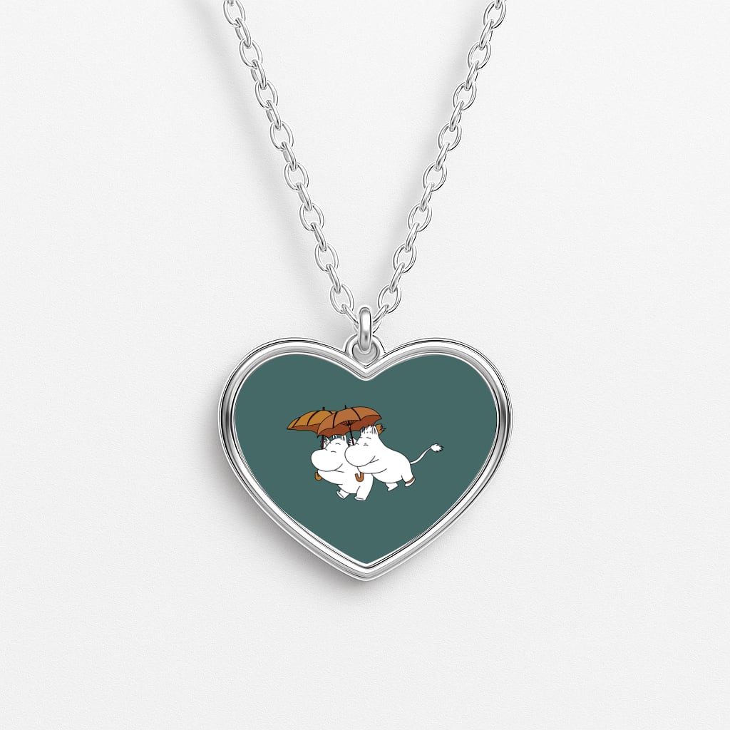 Moom Umbrellas Heart Necklace