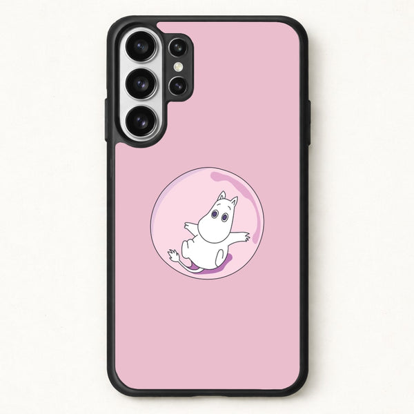 Moomin In A Pink Bubble Phone Case for Galaxy S26 Ultra