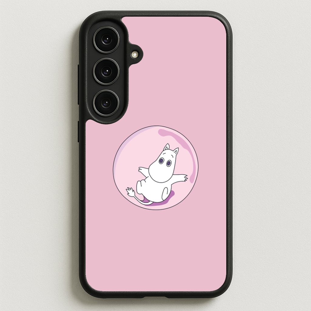 Moomin In A Pink Bubble Phone Case for Galaxy S25FE