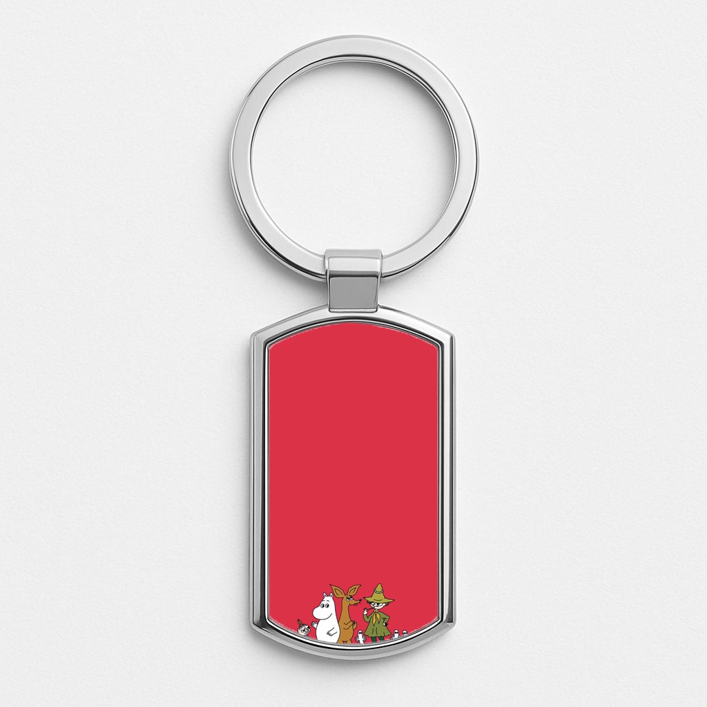 Moom Characters Silver Keyring