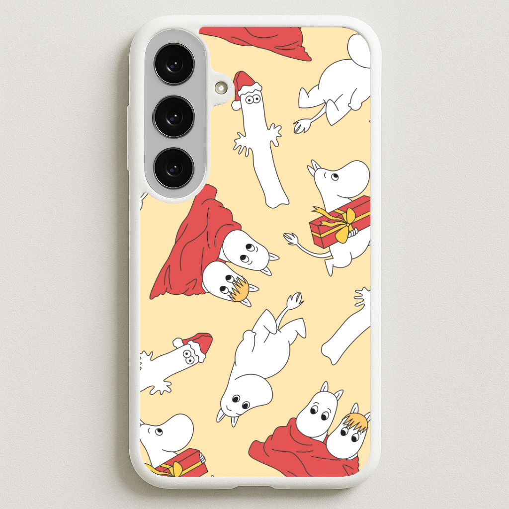 Christmas Mooms Pattern Phone Case for Galaxy S25FE