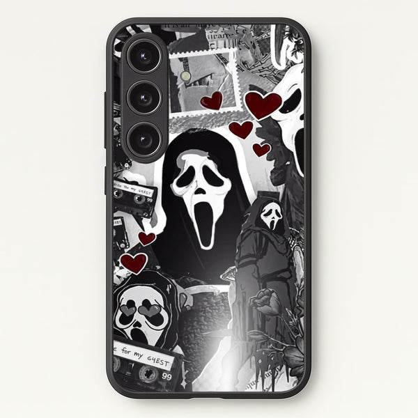 Monochrome Scream Collage Phone Case - Galaxy S24FE / Standard