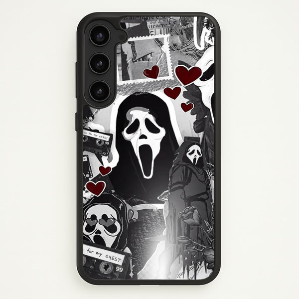 Monochrome Scream Collage Phone Case - Galaxy S23 Plus / Standard