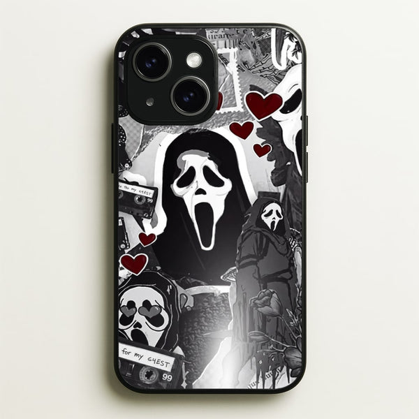 Monochrome Scream Collage Phone Case - iPhone 15 Plus / Standard