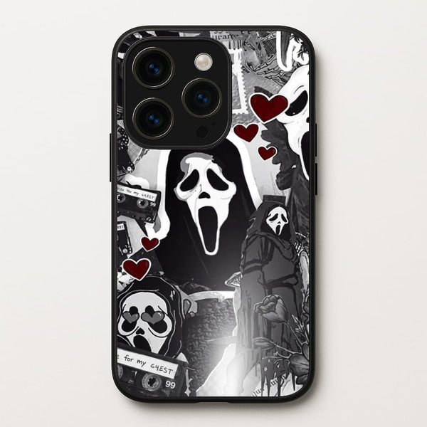 Monochrome Scream Collage Phone Case - iPhone 15 Pro / Standard
