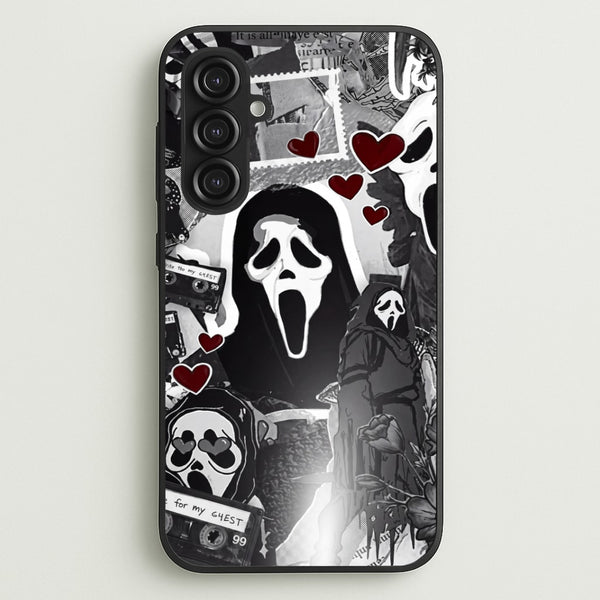 Monochrome Scream Collage Phone Case - Galaxy S23FE / Standard