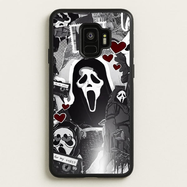 Monochrome Scream Collage Phone Case - Galaxy S9 / Standard