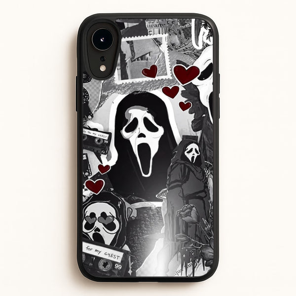 Monochrome Scream Collage Phone Case - iPhone XR / Standard