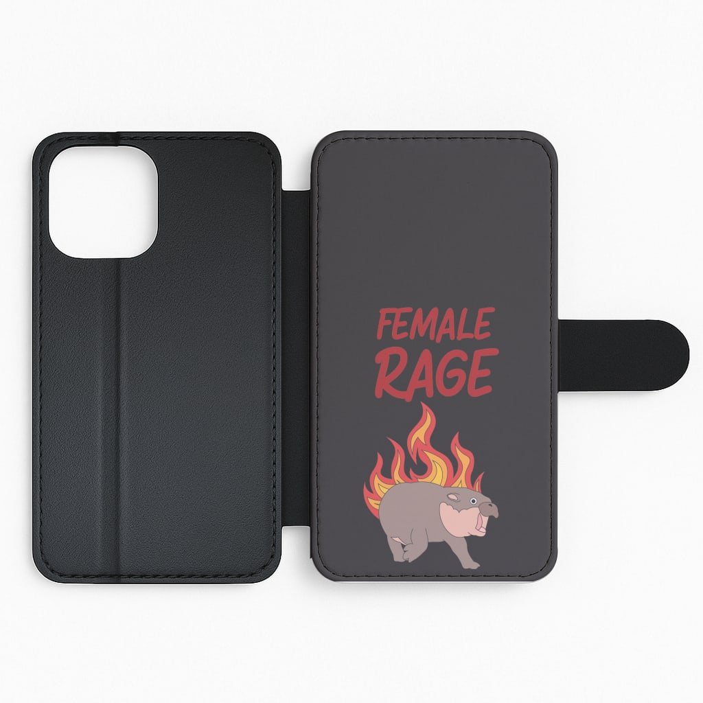 Female Rage Flip Phone Case