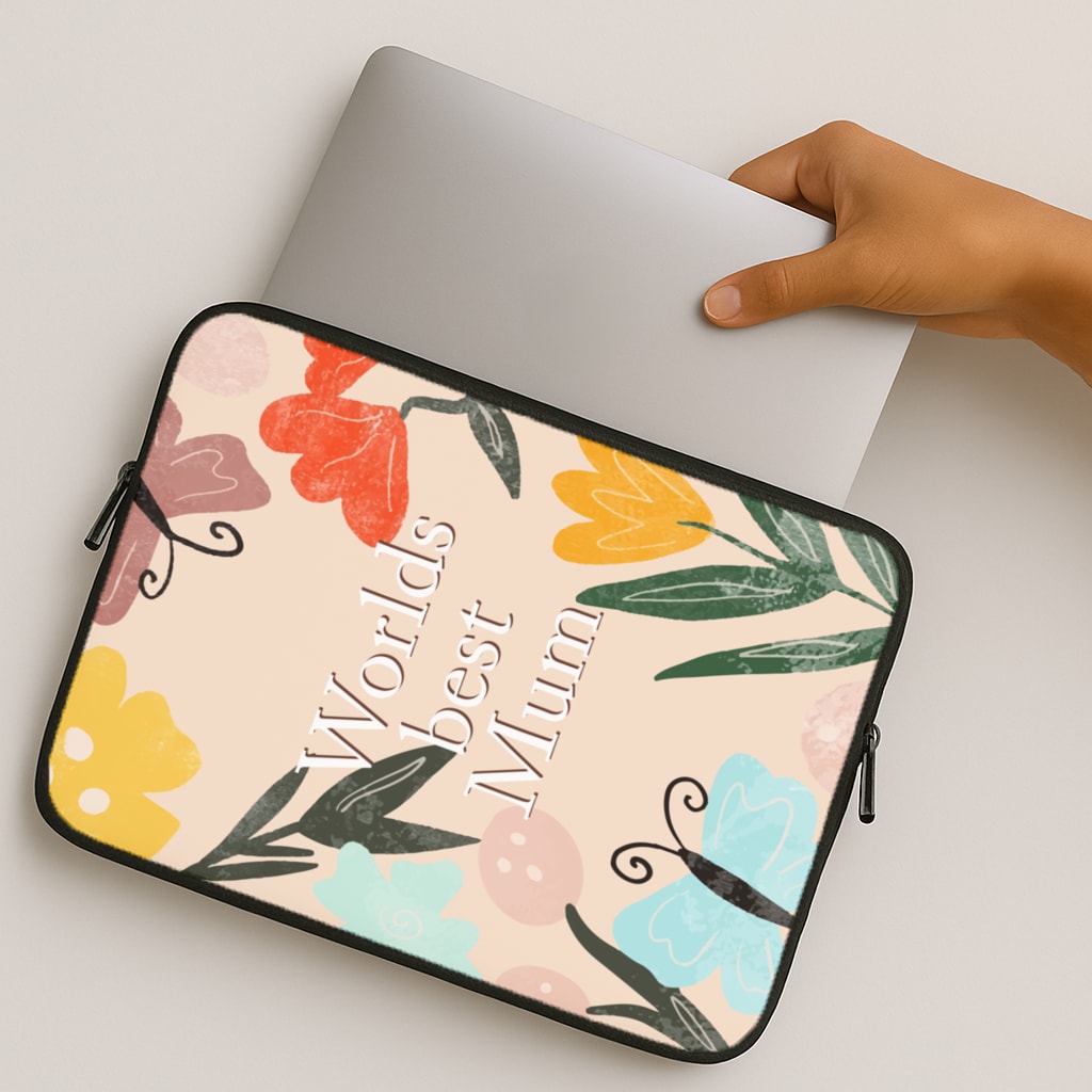 Worlds Best Mum - Floral Mother's Day MacBook Case