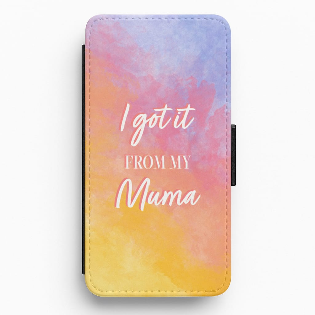 I Got It From My Muma - Mother's Day Flip / Wallet Phone Case