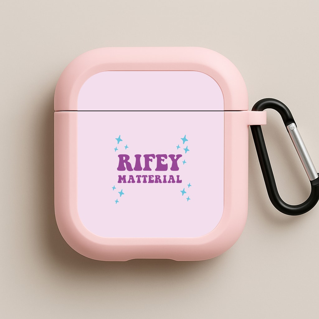 Rifey Material Pink AirPods Case