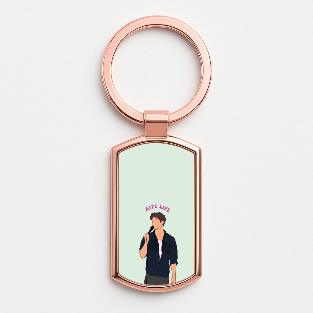 Rife Life Rose Gold Keyring