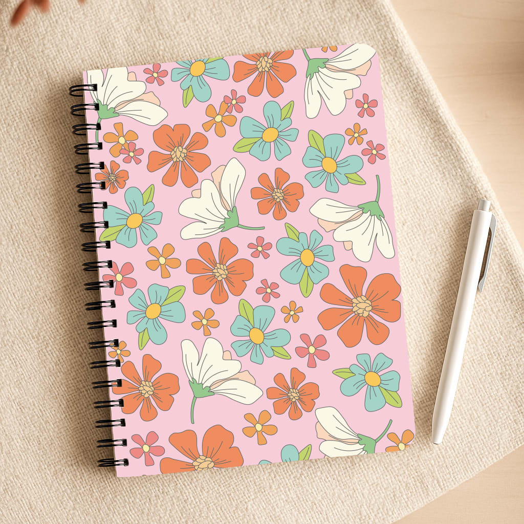 Pink Flower Pattern - Mothers Day Notepad