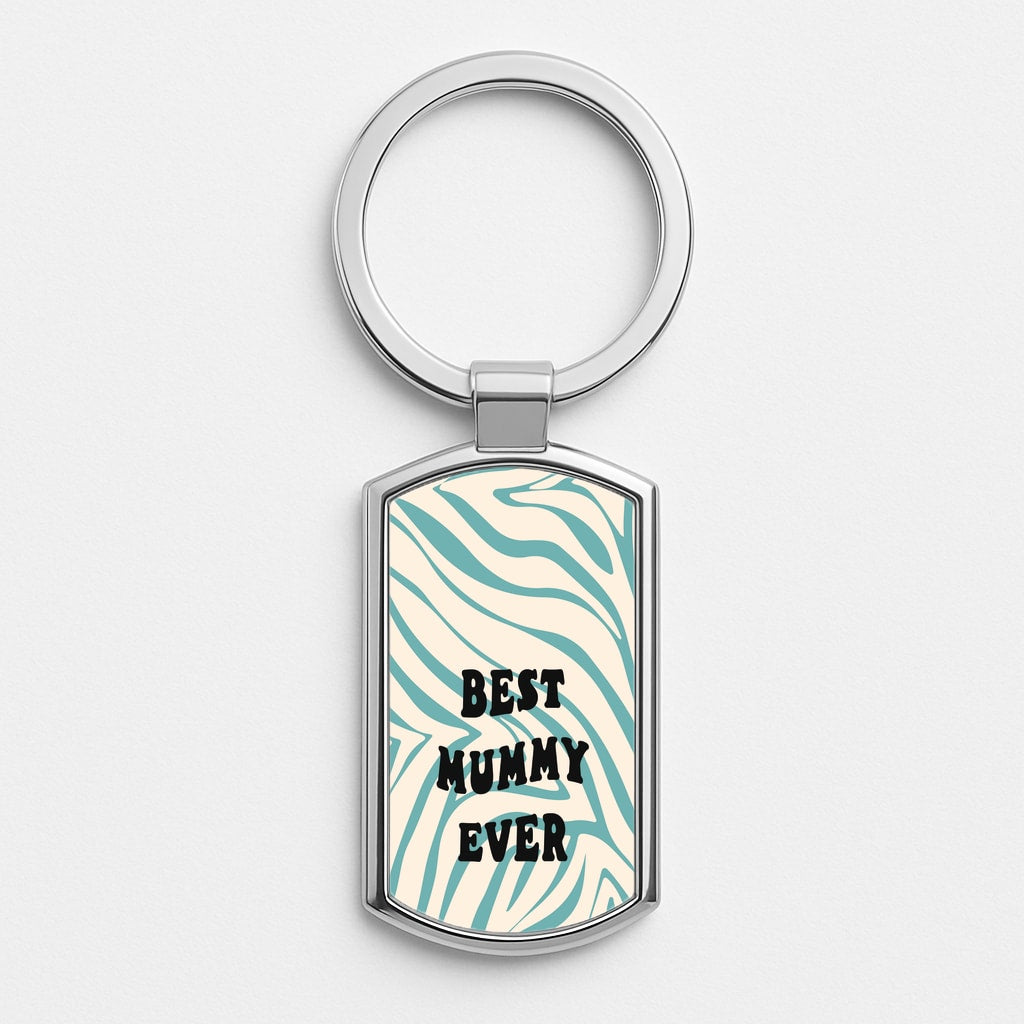 Best Mummy Ever - Personalised Mother's Day Silver Keyring