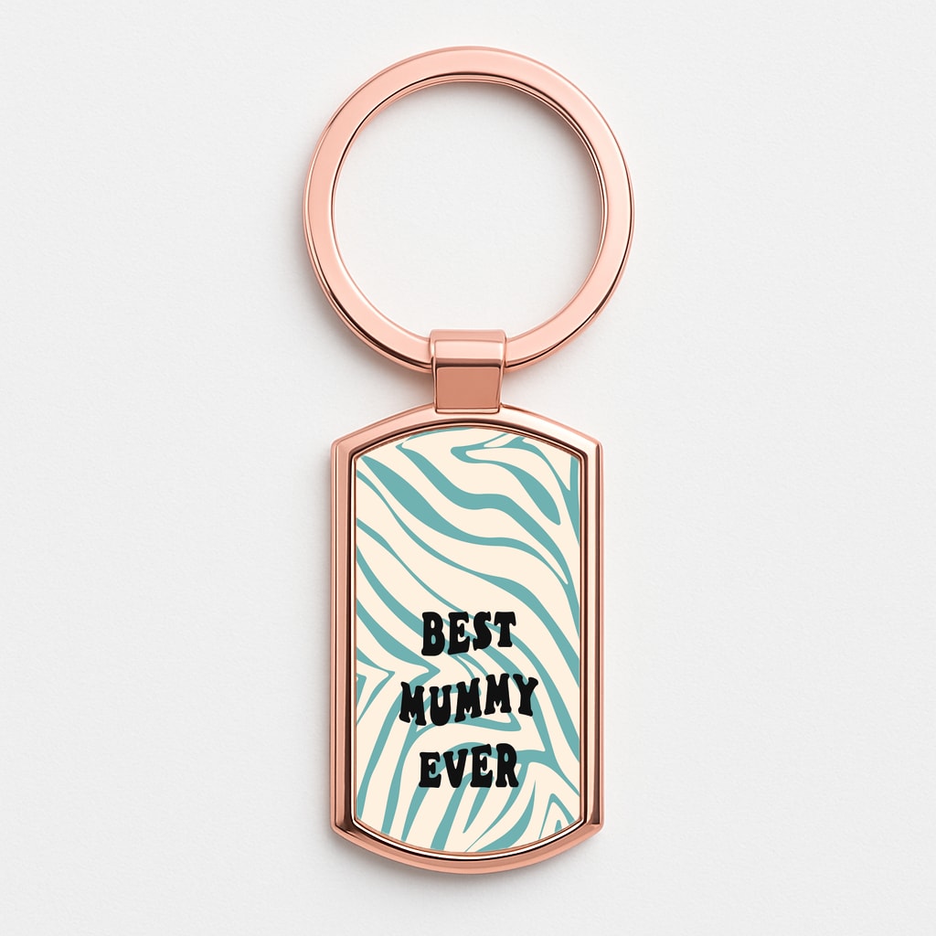 Best Mummy Ever - Personalised Mother's Day Rose Gold Keyring