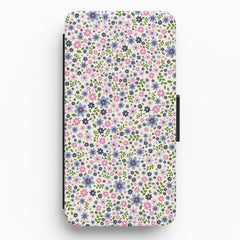 Floral Pattern - Floral Flip / Wallet Phone Case