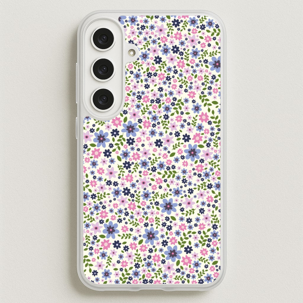 Floral Pattern - Floral Phone Case for Galaxy S25FE