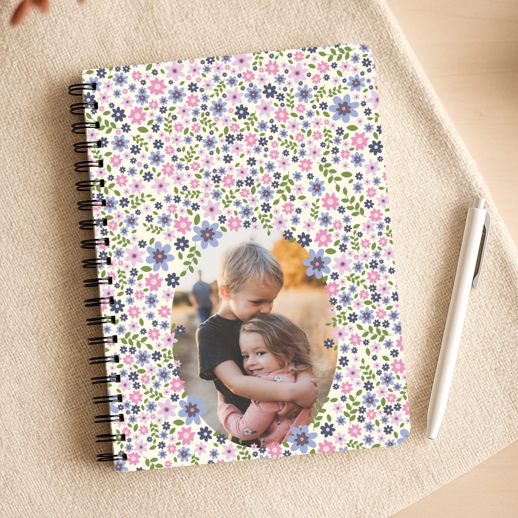 Detailed Flower Pattern - Personalised Mother's Day Notepad