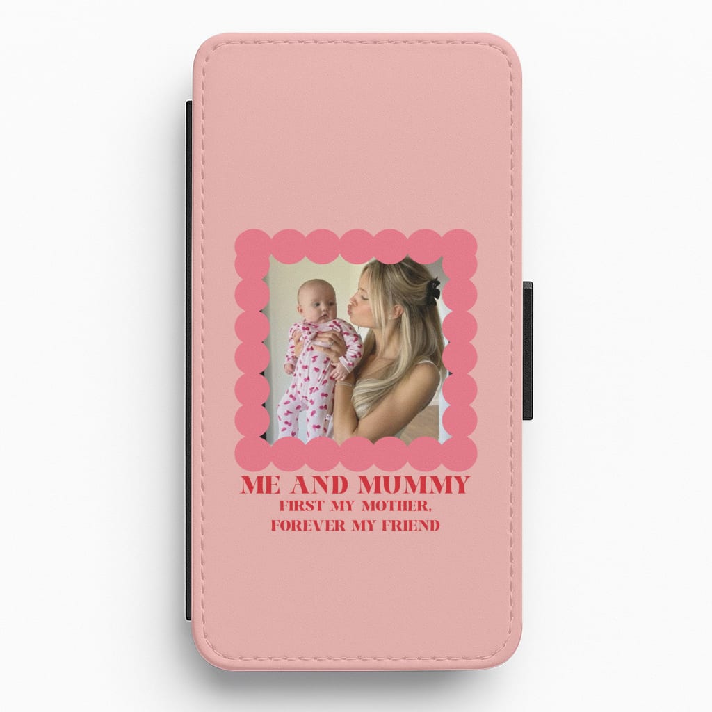 Me And Mummy - Personalised Mother's Day Flip / Wallet Phone Case