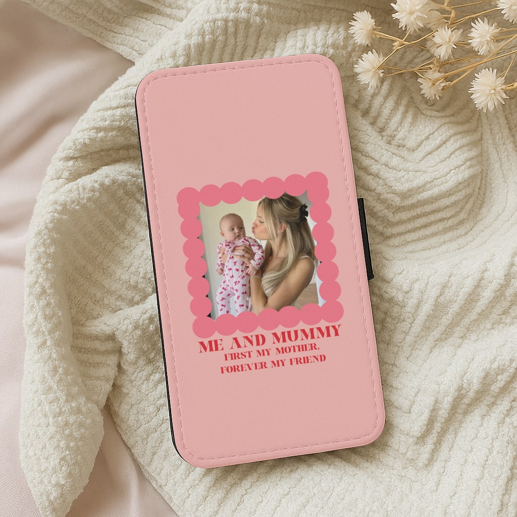 Me And Mummy - Personalised Mother's Day Wallet Phone Case