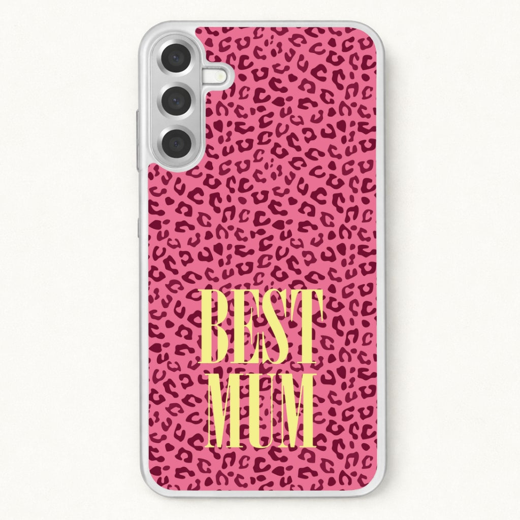 Best Mum Leopard Print Phone Case for Galaxy A17