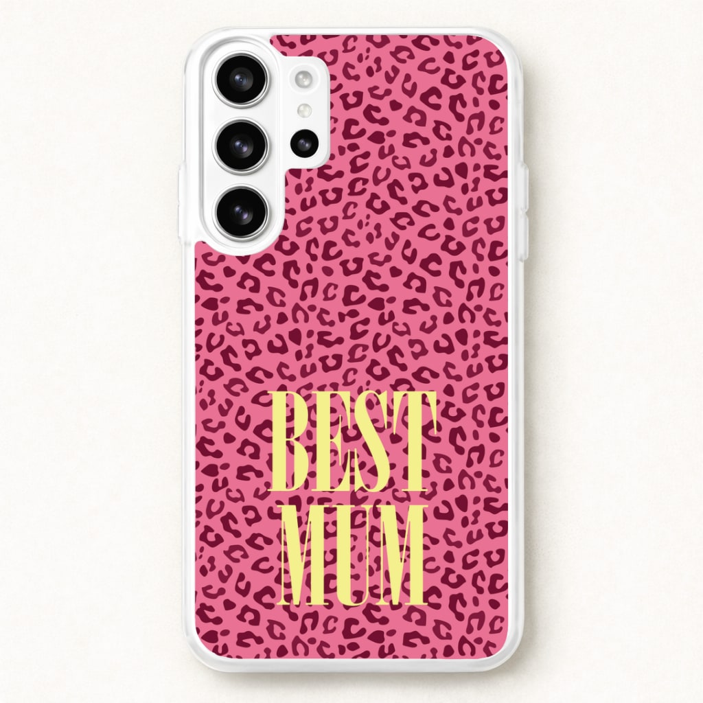 Best Mum Leopard Print Phone Case for Galaxy S26 Ultra