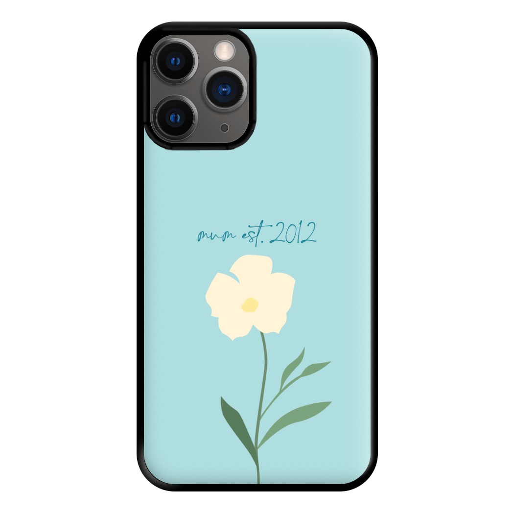 Baby Blue Mum Est Phone Case for iPhone 12 Pro Max
