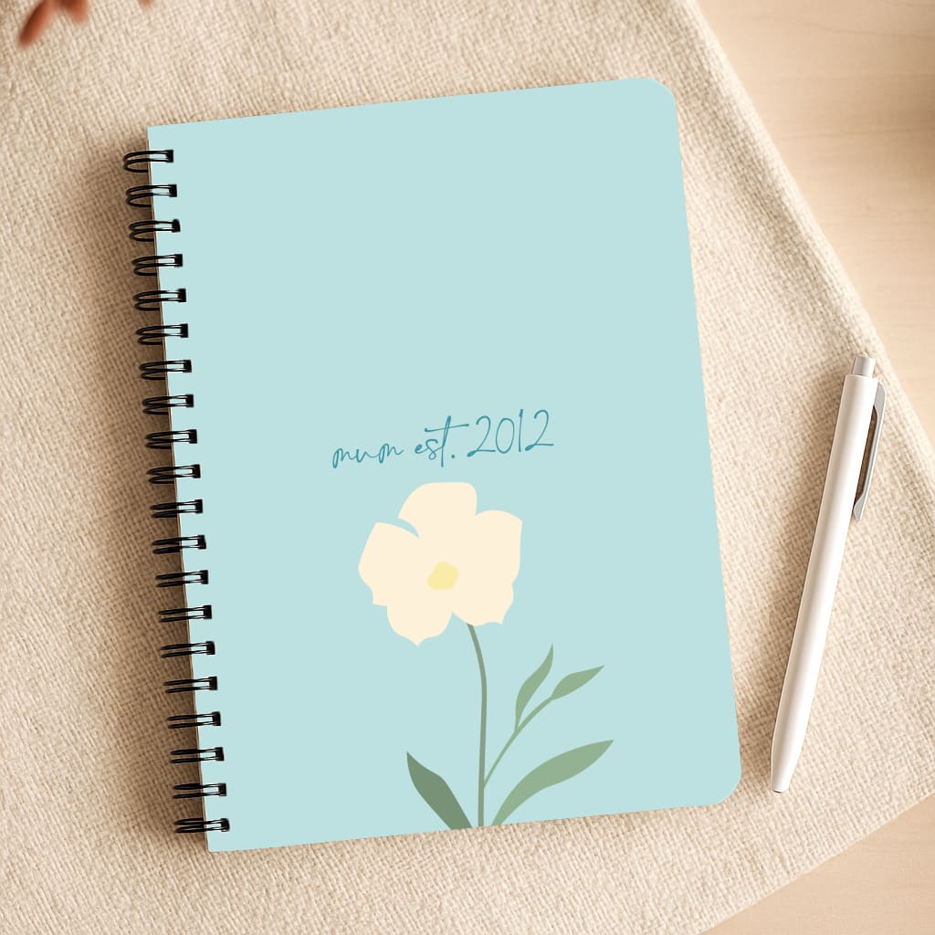 Baby Blue Mum Est Notepad