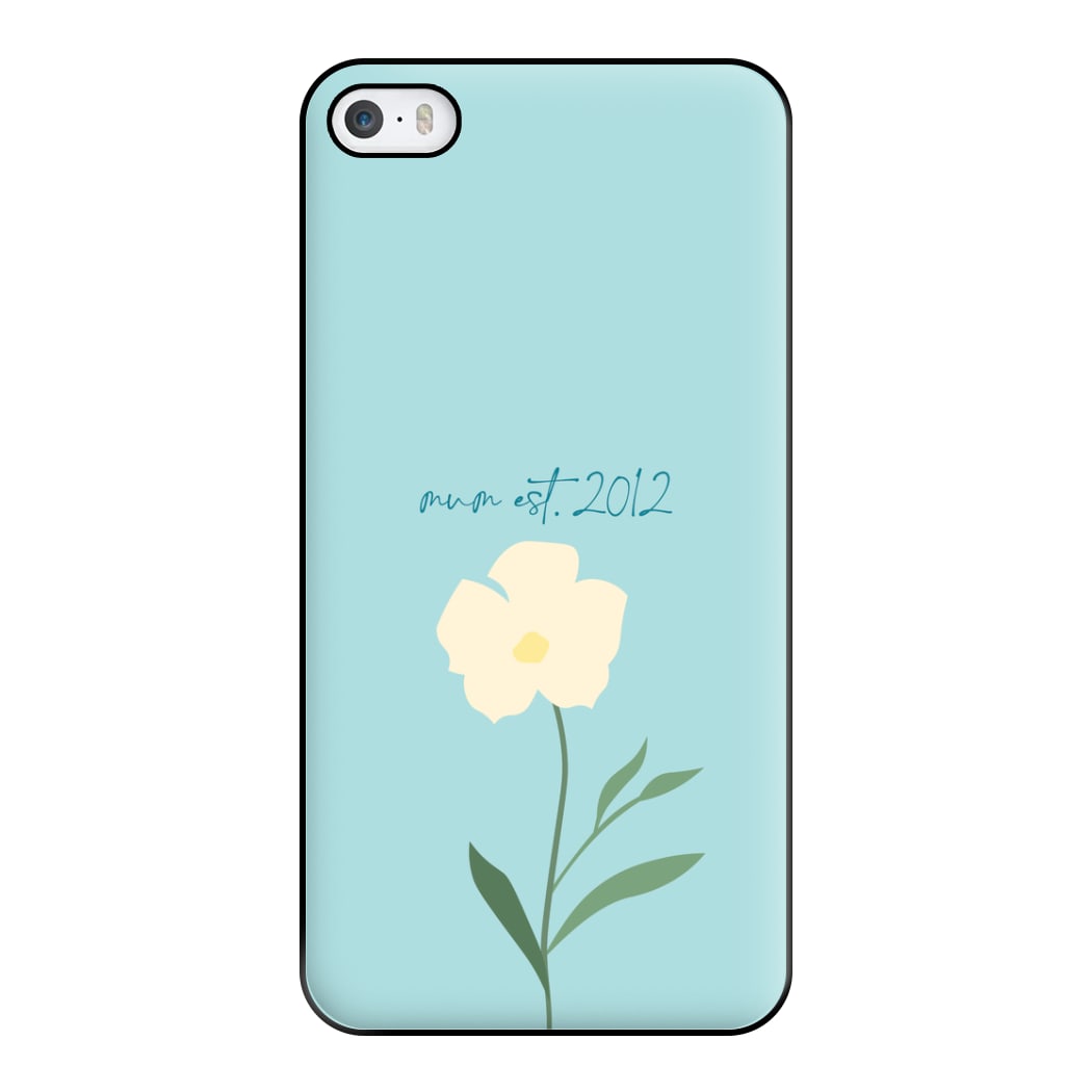 Baby Blue Mum Est Phone Case for iPhone 5 / 5s / SE 2016