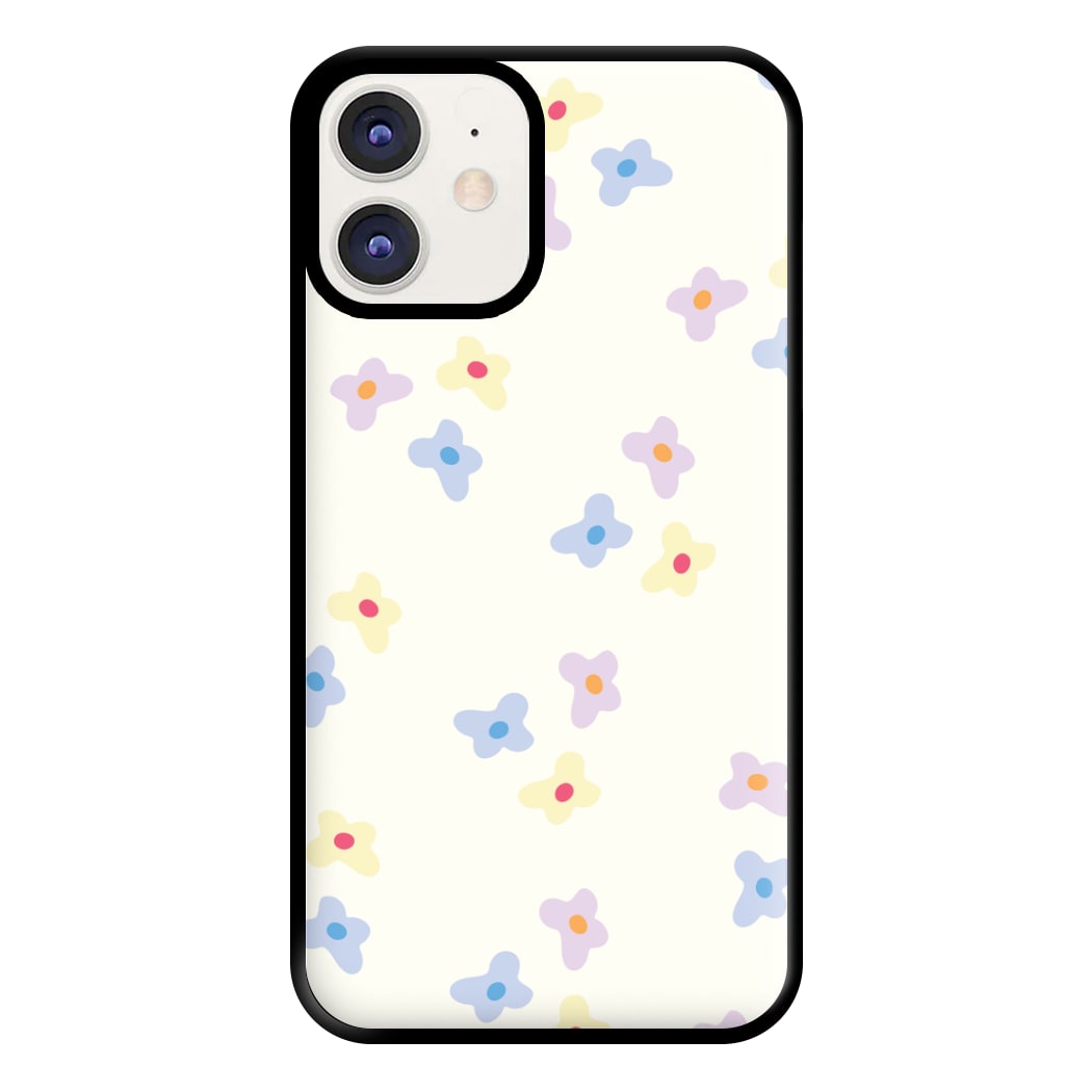 Pastel Flowers Pattern Phone Case for iPhone 12 / 12 Pro