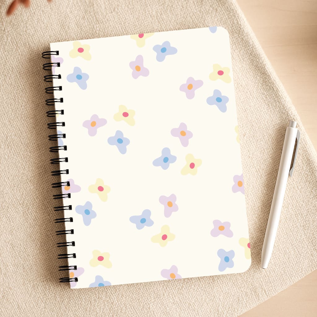 Pastel Flowers Pattern Notepad