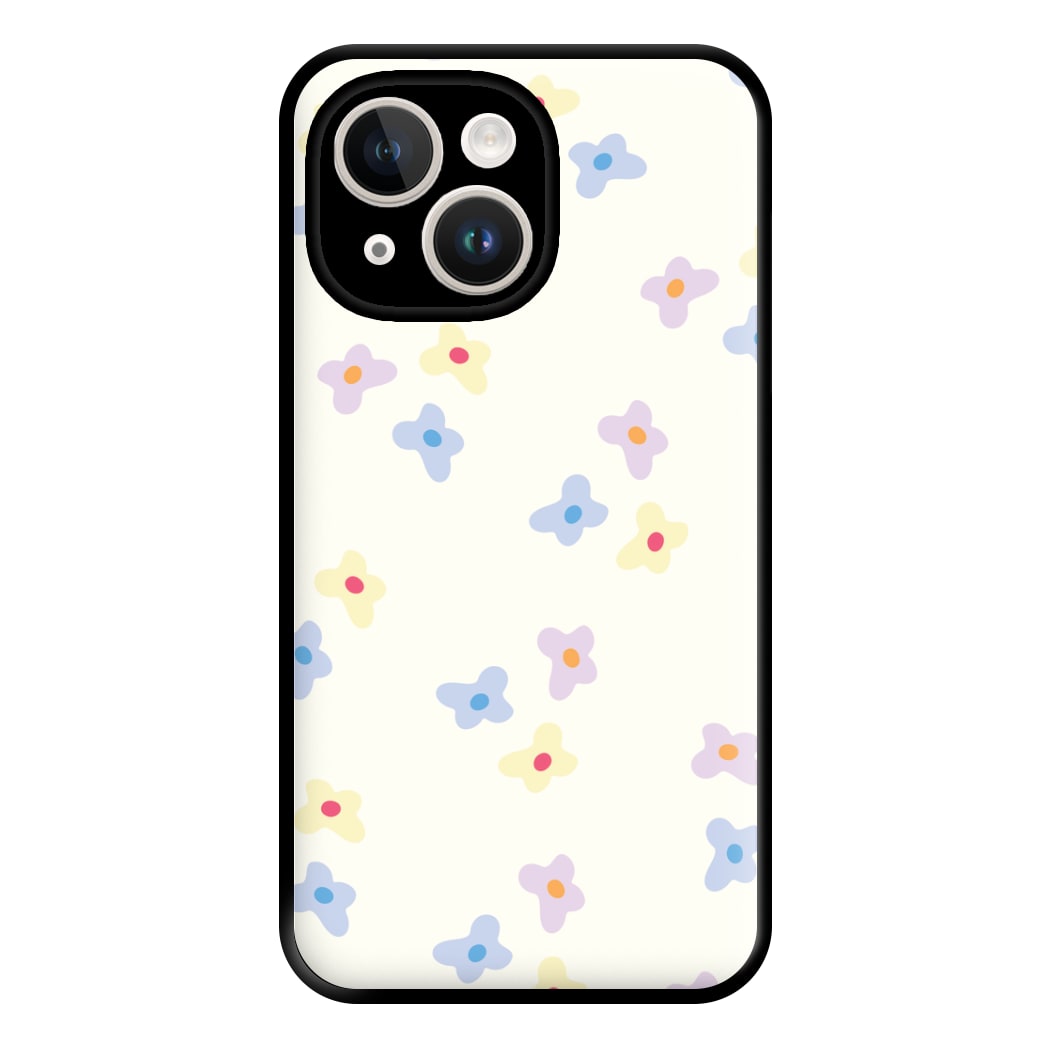 Pastel Flowers Pattern Phone Case for iPhone 14 Plus