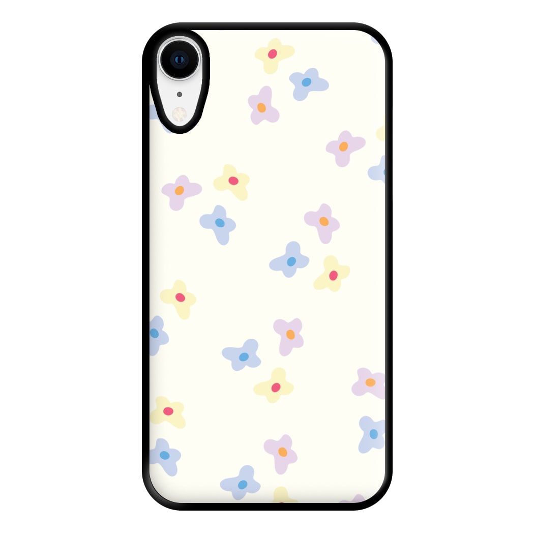 Pastel Flowers Pattern Phone Case for iPhone XR