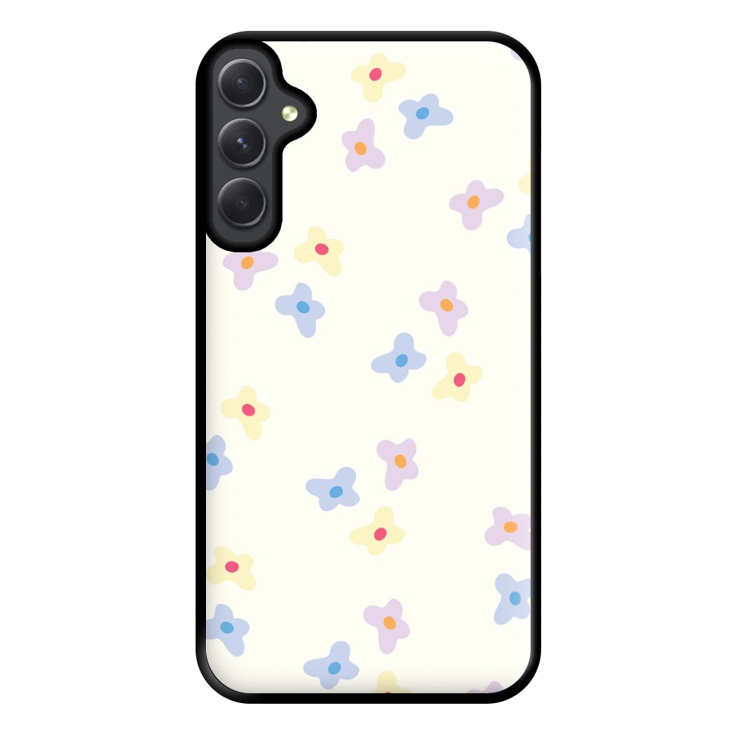 Pastel Flowers Pattern Phone Case for Galaxy A34