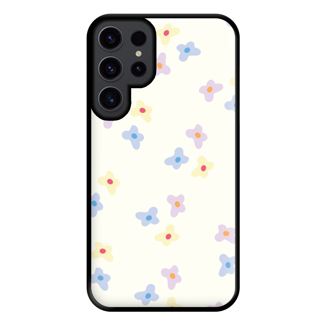 Pastel Flowers Pattern Phone Case for Galaxy S23 Ultra