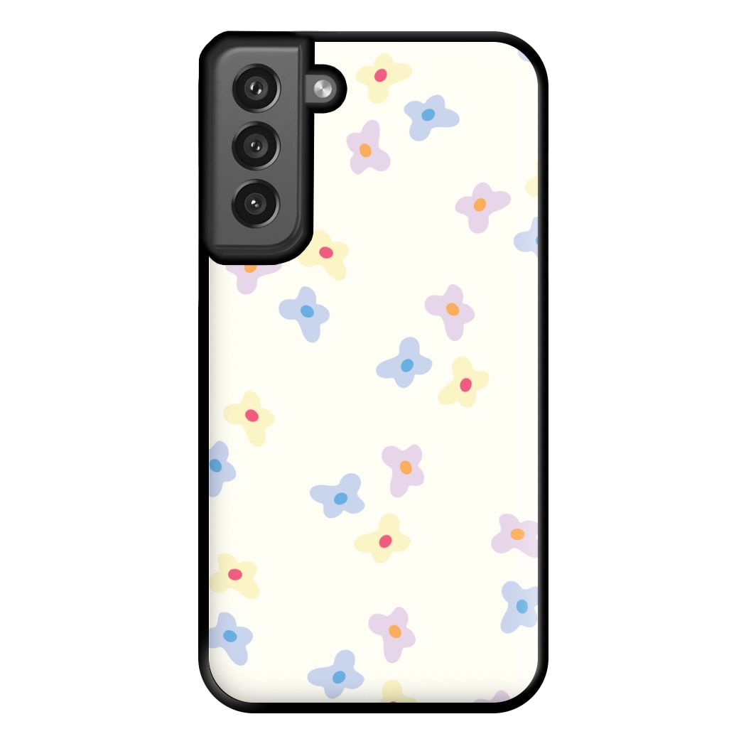 Pastel Flowers Pattern Phone Case for Galaxy S21FE