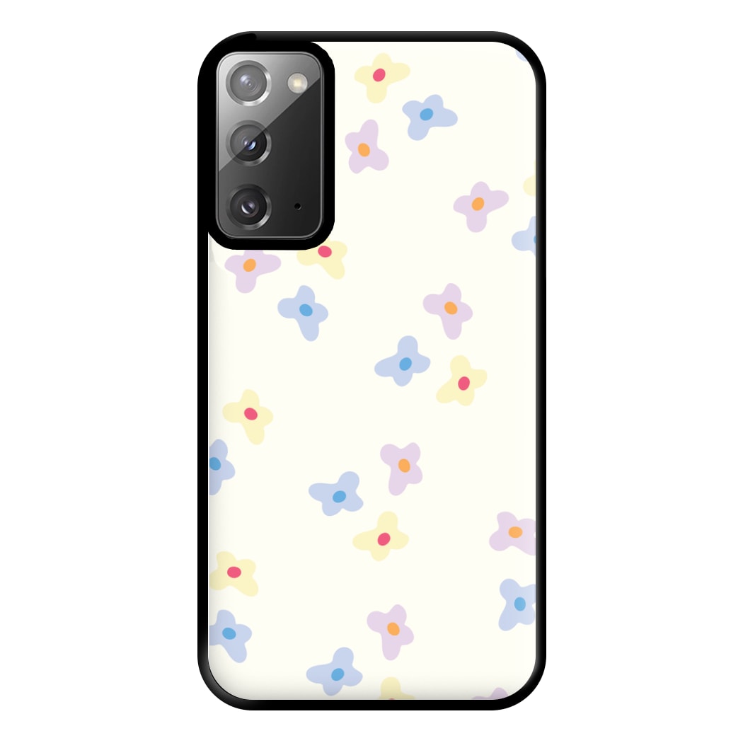 Pastel Flowers Pattern Phone Case for Galaxy Note 20 Ultra