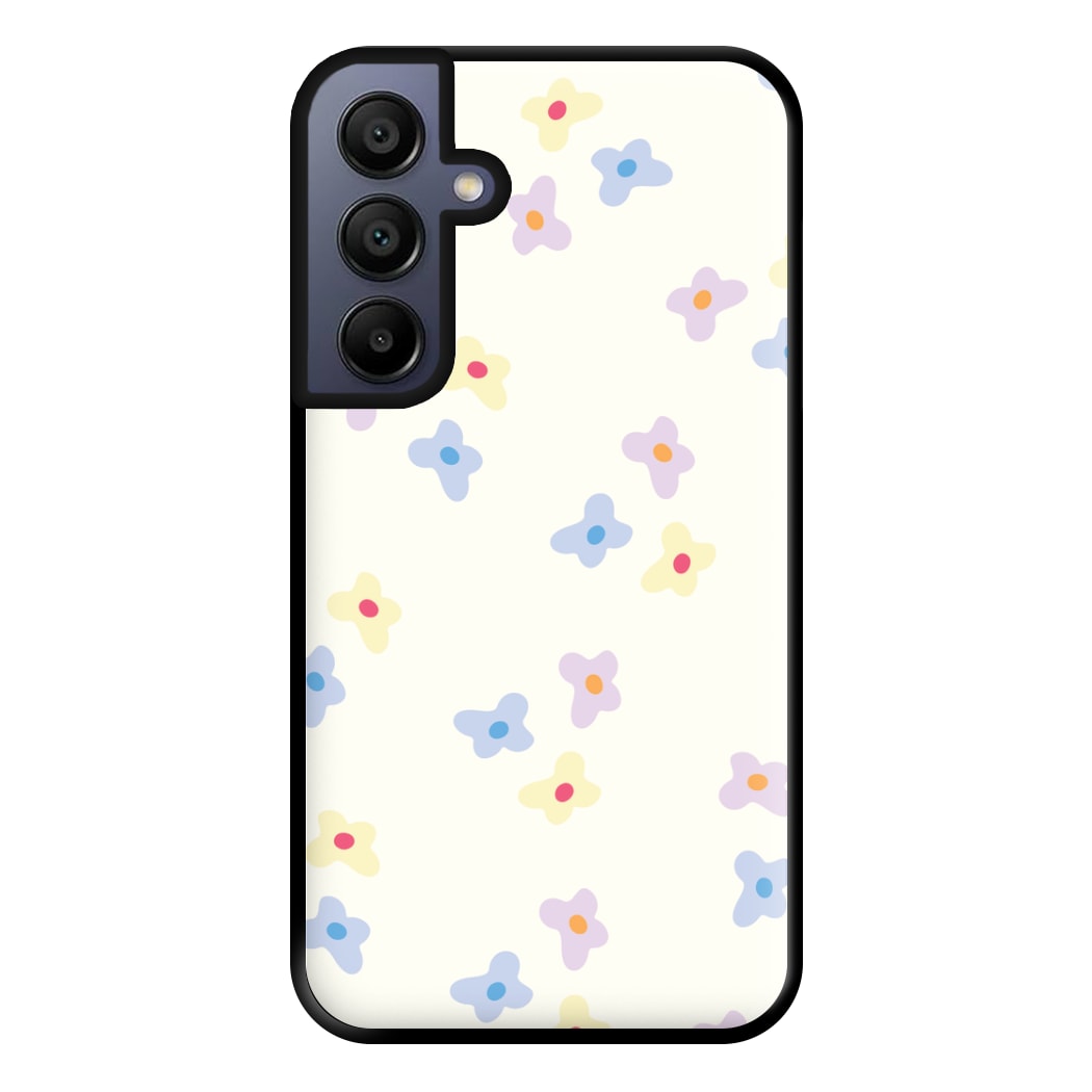 Pastel Flowers Pattern Phone Case for Galaxy A16