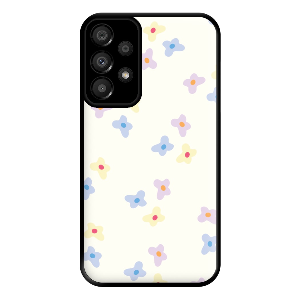 Pastel Flowers Pattern Phone Case for Galaxy A33