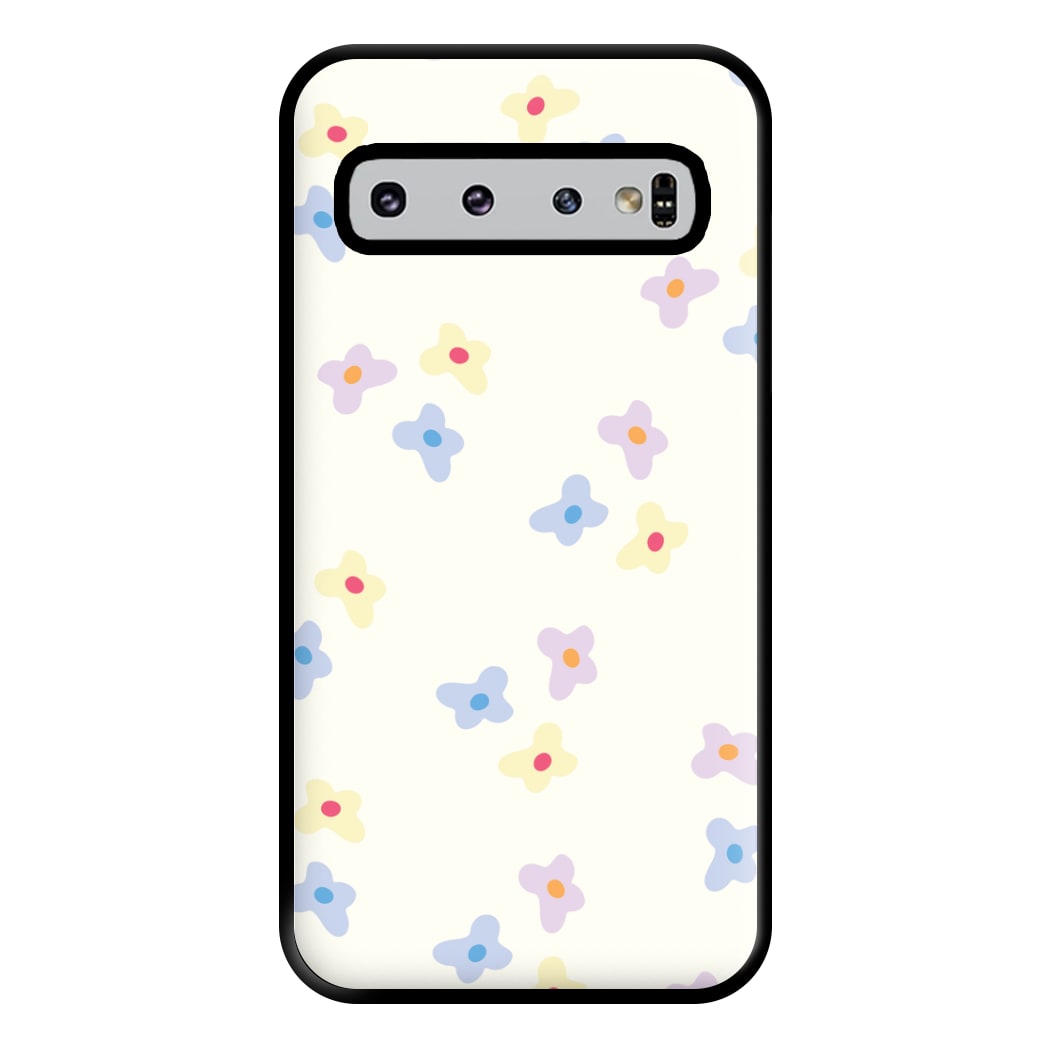 Pastel Flowers Pattern Phone Case for Galaxy S10 Plus