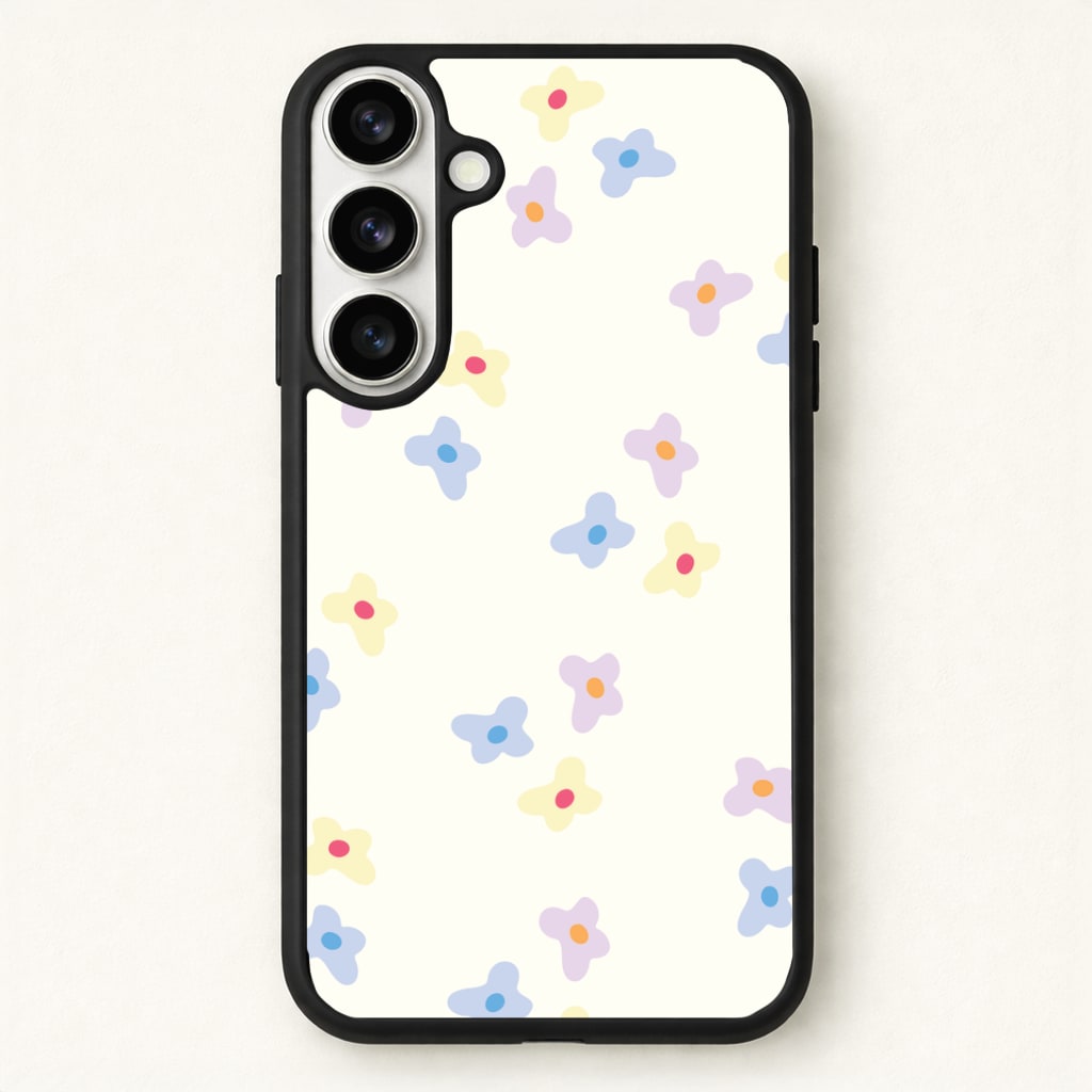 Pastel Flowers Pattern Phone Case for Galaxy S26