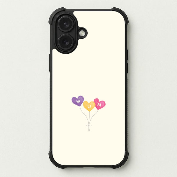 Mum Watercolour Balloons Phone Case — Bumper case