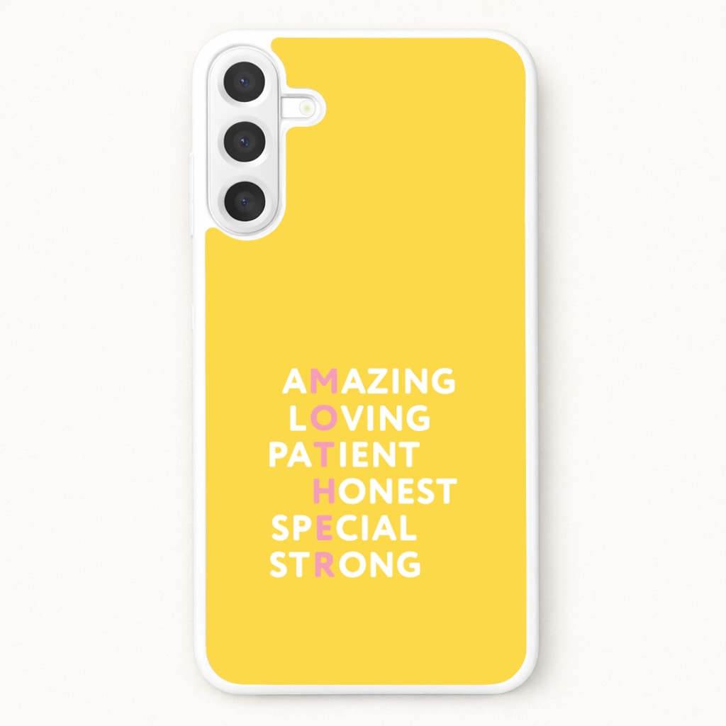 Mother Anagram Phone Case for Galaxy A17